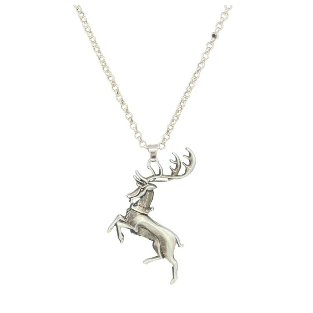 Game of Thrones Ours Is the Fury Baratheon Reindeer Pendant Chain Necklace